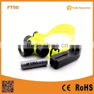 FT50 IPX8 Waterproof Plastic Underwater Diving Led Equipment Rechargeable Underwater Diving Light thumbnail-1