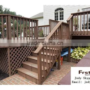 High Durable Wpc Fencing Handrails for Outdoor Steps thumbnail-3