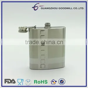 6oz Stainless Steel Promotional Hip Flask thumbnail-1