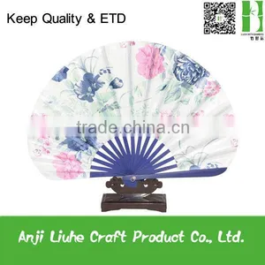 Cloth Bamboo Fan For Wedding Home Decoration thumbnail-1