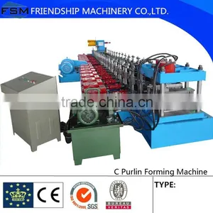 Metal C Purlin Roll Forming Machine Gearbox Drive thumbnail-1