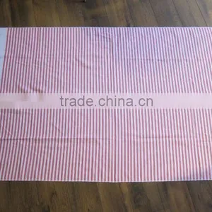 100% Cotton Stripe Beach Towel With Fringe thumbnail-6