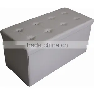 Quality Round Purple Storage Ottoman thumbnail-1