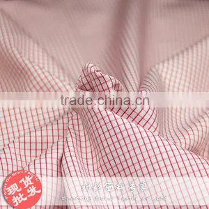Smooth Touch Mircofiber Polyester&recovered Fibre Plaid Workwear Shirt Fabric thumbnail-3