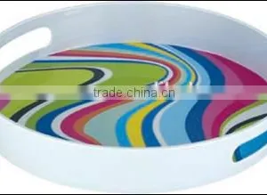 100% Melamine 15" Sevice Tray With Decal thumbnail-1