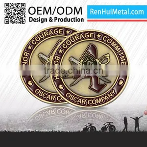 RENHUI METAL Custom Logo Cheap Custom Token Coins thumbnail-2