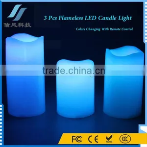 3Pcs Flameless LED Candles With Remote Control Timer thumbnail-6