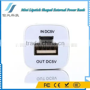 Portable Lipstick Shape Power Bank /Battery Charger 1200mAh for IPhone Tablet PC And USB Devices thumbnail-3