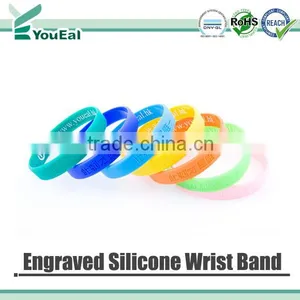 Engraved Silicone Rubber Wrist Bands thumbnail-2