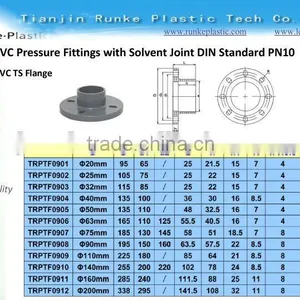 PVC Pipe TS Flange for Water Supply DIN PN10 thumbnail-1