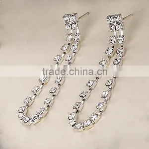 Fashion Elegant Bride Jewelry Wedding Tiara Necklace Earrings Set thumbnail-4