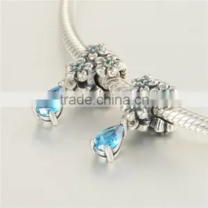 B0005 Fine Handmade 925 Sterling Silver DIY Charm Bangle Jewelry For Women thumbnail-3