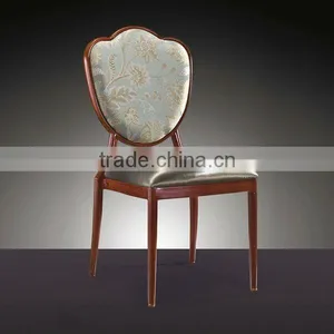 Wood Look Elegant Hotel Room Chair Upholstered Hotel Chair Furniture thumbnail-4