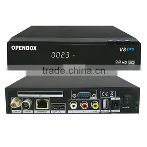Manufacture HD Set Top Box Openbox V8 Pro hd Decoder in 1080P DVB-S2&T2&C Twin Tuner 4k Google tv Box Satellite Receiver thumbnail-1