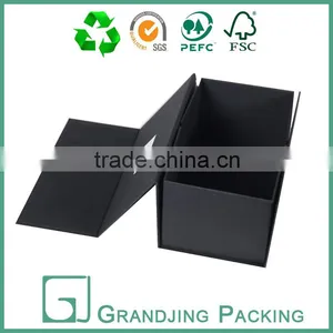 High Quality Recycled Black Folding Packaging Paper Box thumbnail-2
