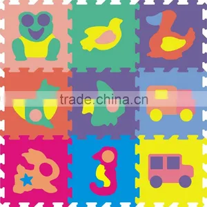 Good Quality Cartoon Car Puzzle Floor Mat Eva Safety Plastic for Kits and Adult thumbnail-1