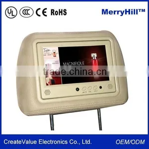 7 " 10 " 12 " 15 Inch LCD Cab Car Taxi Headrest Advertising Screen With WIFI 3G Optional thumbnail-6
