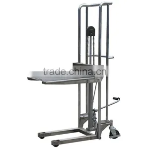 Hydraulic Foot Pump Type Stainless Steel Forklift Stacker thumbnail-4