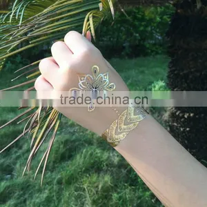 Sexy Temporary Inspired Metallic Jewelry Tattoo thumbnail-1