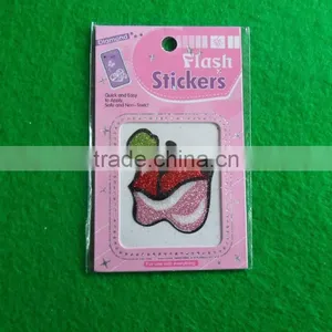 Lovely Red Lip Glitter Jewelry Sticker With Crystal thumbnail-1