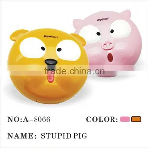 Contacts Lens Case Cartoon Pink Pig Box thumbnail-1