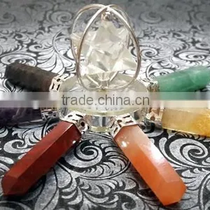 7 Chakra Spinning Merkaba Agate Energy Generator : 7 Chakra Healing Tools thumbnail-4