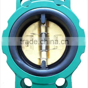 Wafer Butterfly Check Valve Rubber Lined DN50-DN500 thumbnail-1