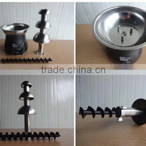Free Shipping 2016 Hot Sale Chocolate Fountain Fondue Christmas Waterfall Machine for Event Wedding Children Birthday Party thumbnail-3