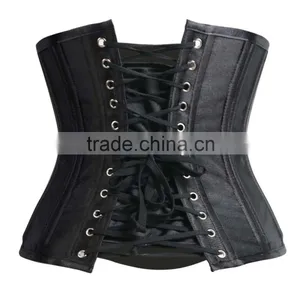High Quality Double Steel Boned Corset With 24 Steel Boned Waist Training Corset for Sale thumbnail-2