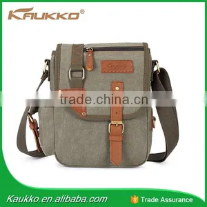 Multicolor Small Canvas Satchel Messenger Cross Body Cotton Bag thumbnail-2
