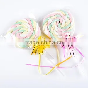 Personalized Rainbow Swirl Marshmallow Lollipop thumbnail-1