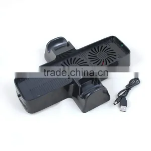 3in1 Vertical Stand With Dual Cooling Fans & Controller Storage For Xbox360 Slim/E thumbnail-1