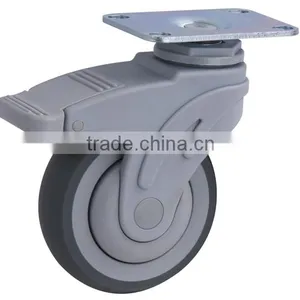 Durable Swivel Hospital Bed Caster Wheel With Brake thumbnail-3