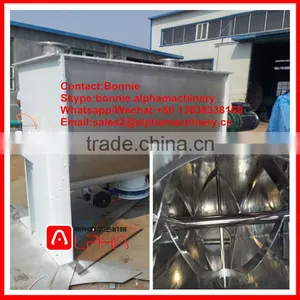 Feed Additive Ribbon Mill Mixer/dry Power Horizontal Animal Fodder Ribbon Blender thumbnail-6