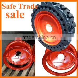 16.5x8.25 16.5x9.75 10-16.5 12-16.5 Solid Bobcat Tires Rim thumbnail-1