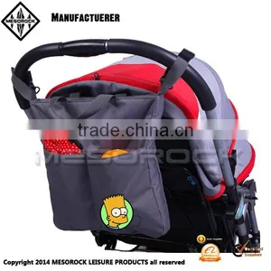 Stroller Organizer With Removable Shoulder Strap Baby Diaper Handbag thumbnail-1