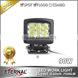 90W 5.3in 4x4 Off-road ATV UTV SUV Motorcycle Automotive High Power Driving Spot Led Work Light thumbnail-1