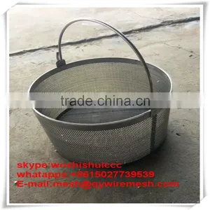 Fruit Bowl Holder Metal Chrome Grid Basket F0094 thumbnail-3