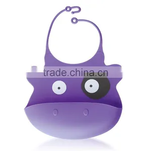 Popular Funny Animal Style Silicone Baby Bib thumbnail-1