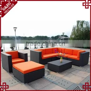 S&D 2016 Wholesale Synthetic Rattan Furniture Garden Sofa Outdoor Furniture thumbnail-2