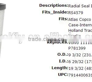 Дополнительный воздушный фильтр RS4580 P781399 AF25897 LAF5974 11110218 10343996 CF23430 thumbnail-2
