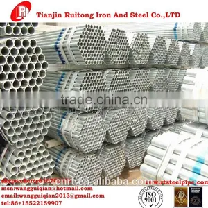 ASTM A500/ASTM A3/BS1387/ISO R65/EN10219/GB/T3091 Standard Hot Dipped Galvanized Pipe thumbnail-1