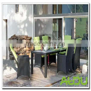 Los Angeles Garden Outdoor Wicker Rattan Dining Set thumbnail-1