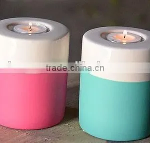 Colour Dipped Tea Light Holder thumbnail-2