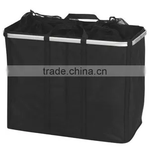 Store More Black Custom Handled Closet Folding Laundry Hamper thumbnail-1