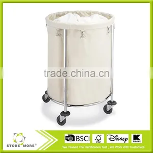 Commercial Round Laundry Hamper thumbnail-1