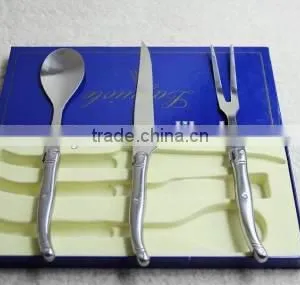 Stock Lots Stainless Steel Spoon and 3 Pcs Tableware Set Spoon Fork Knife Tableware Closeout thumbnail-2