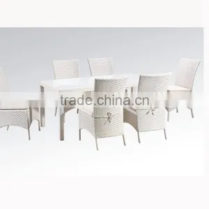 6 Seater Glass Top Dining Table thumbnail-1
