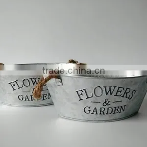 Flower Garden Metal Planters thumbnail-1