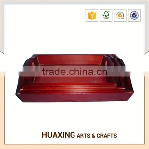 Portable Hot Selling Cheap Rectangular Wooden Tray thumbnail-5